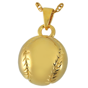 Silver Baseball Keepsake Pendant for Cremains